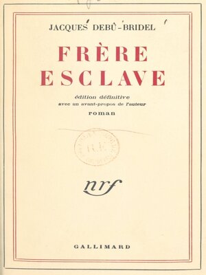 cover image of Frère esclave